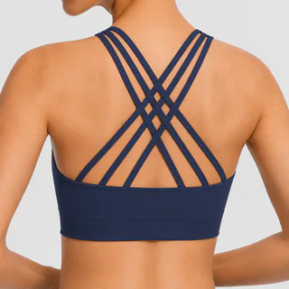 Seamless Crisscross Back Sports Bra