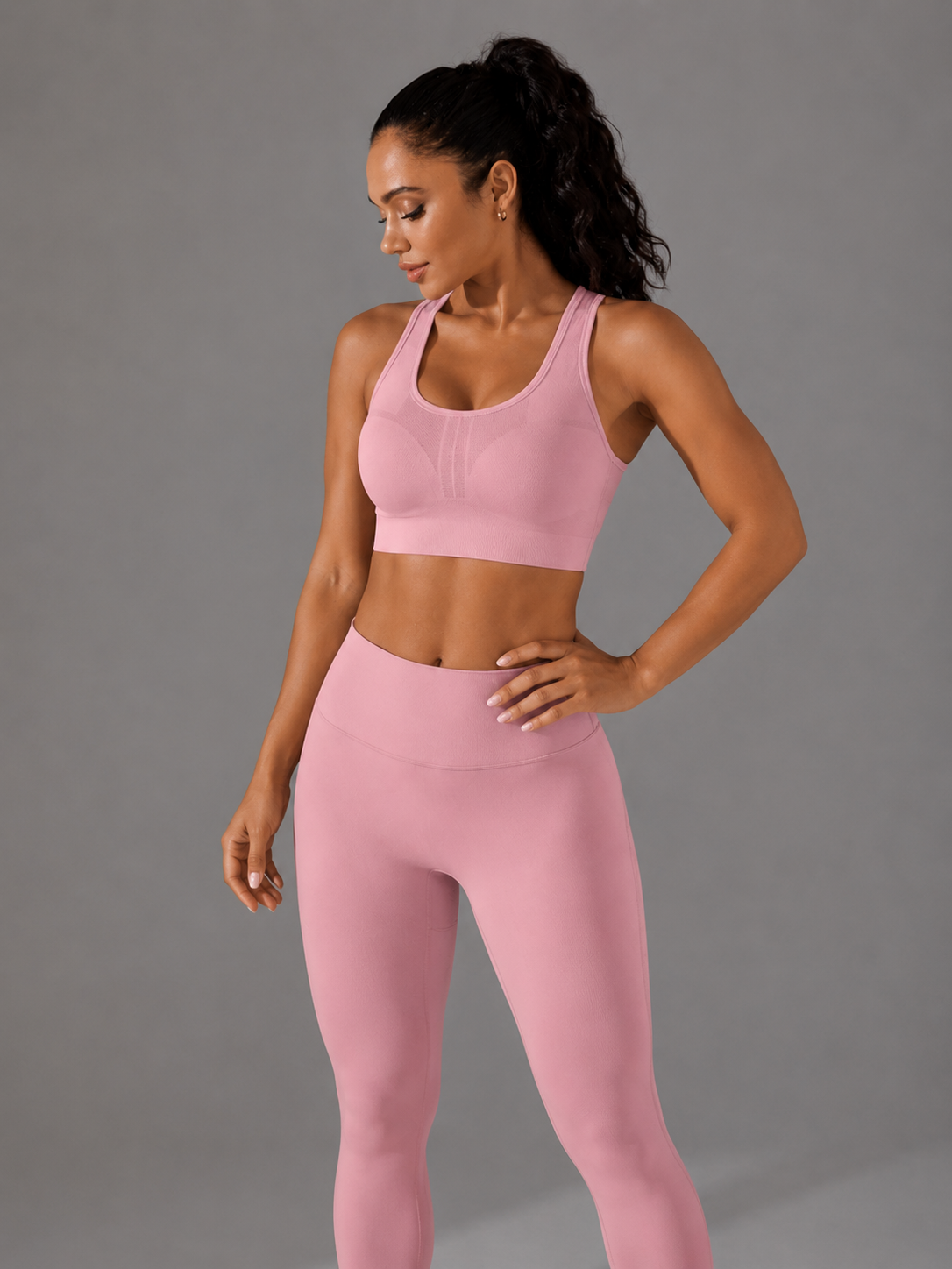High Support Keyhole Racerback Sports Bra