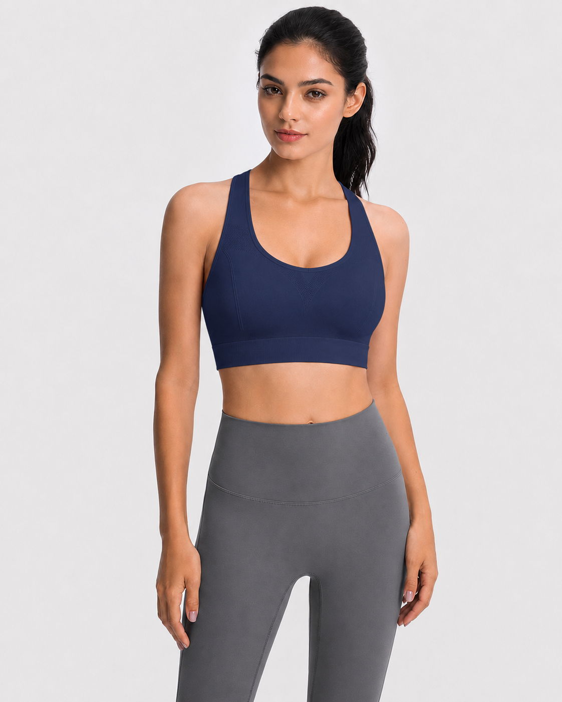 Seamless Crisscross Back Sports Bra