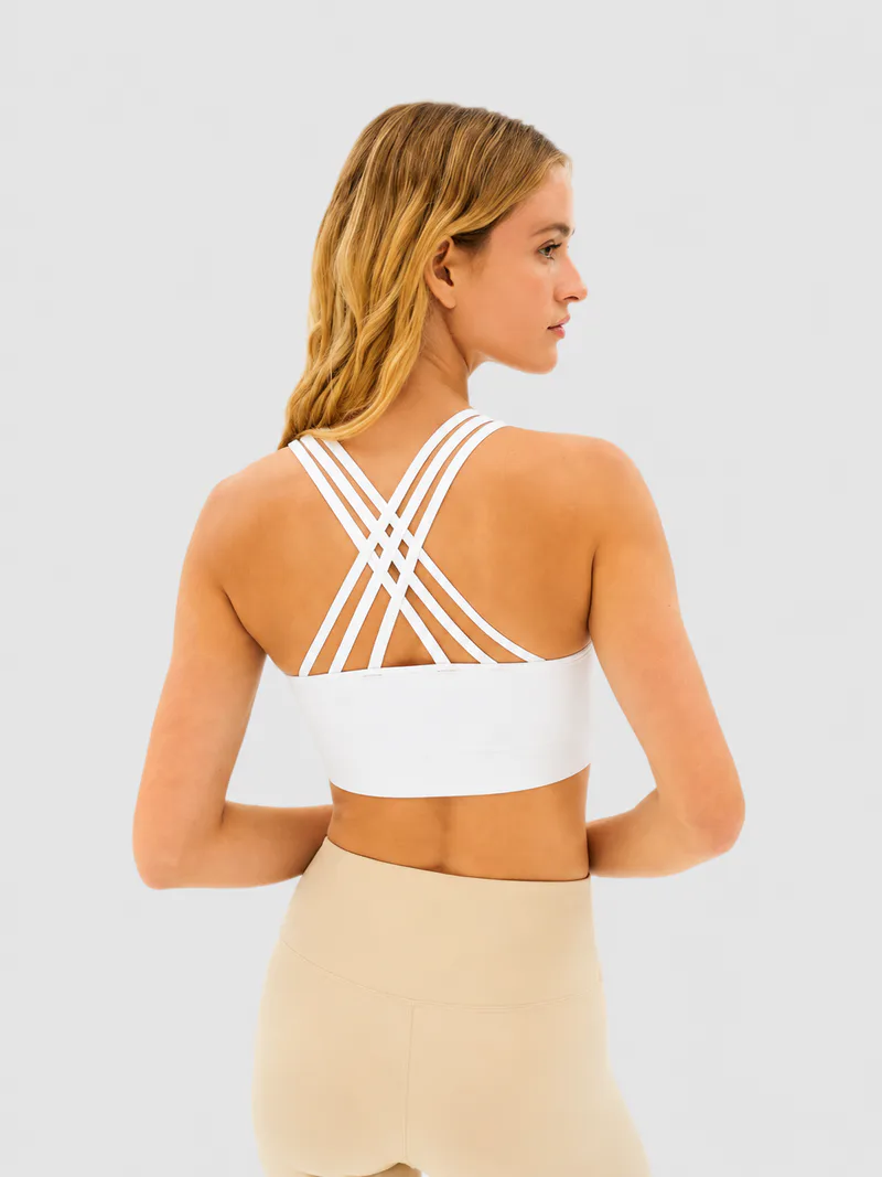Seamless Crisscross Back Sports Bra