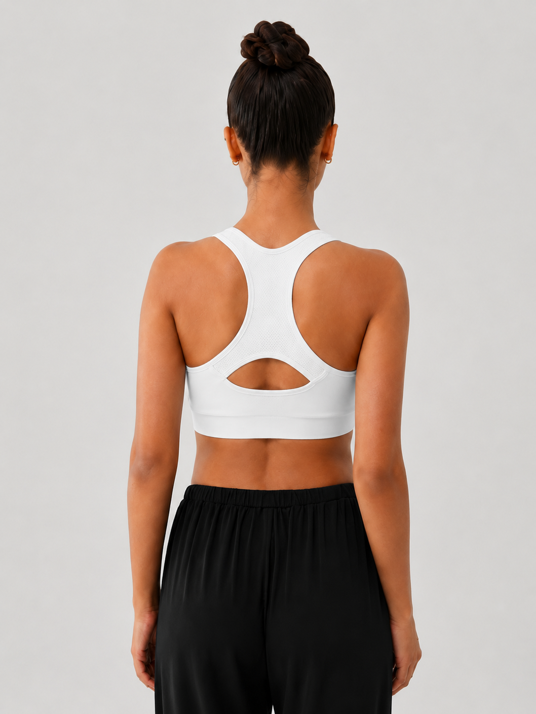 Medium Support Cutout Racerback Sports Bra