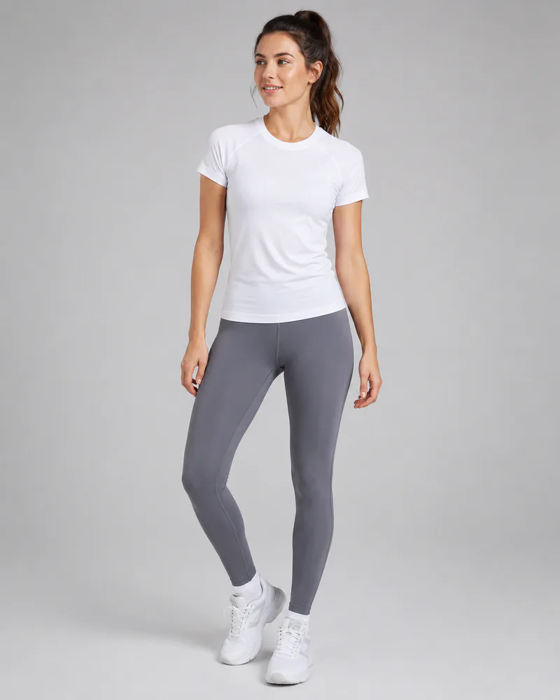 Women's Fitted Raglan Workout T-Shirt – Short Sleeve Active Tee