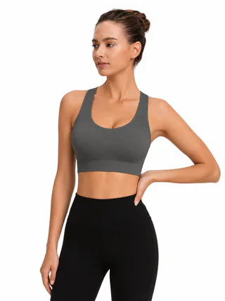 Seamless Crisscross Back Sports Bra
