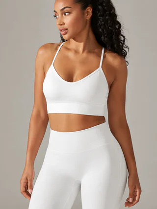 Adjustable Crisscross Back Sports Bra