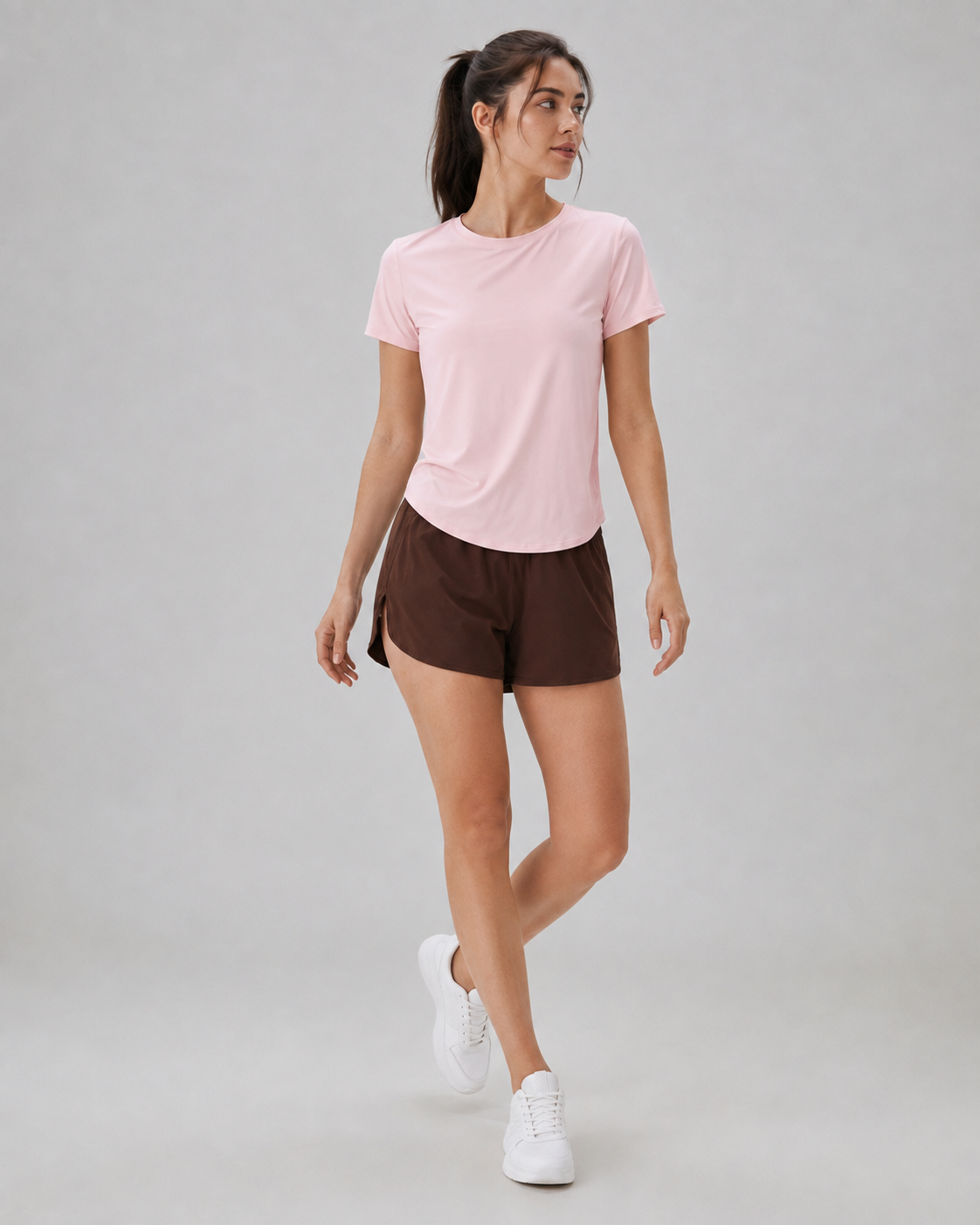 Women's Split Back Workout T-Shirt – Short Sleeve Active Tee