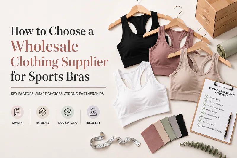 How to Choose a Wholesale Clothing Supplier for Sports Bras
