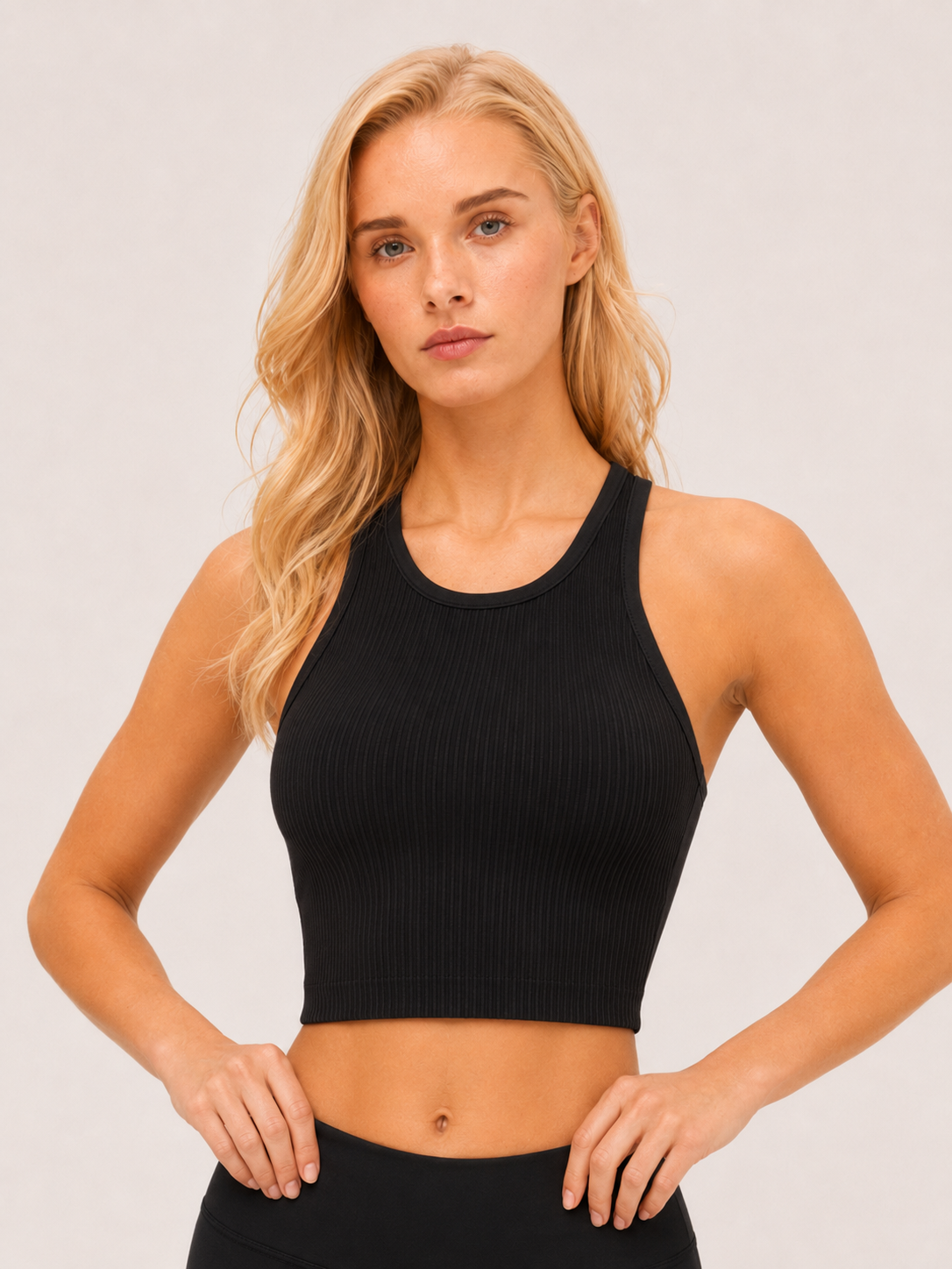 Ribbed Racerback Sports Bra