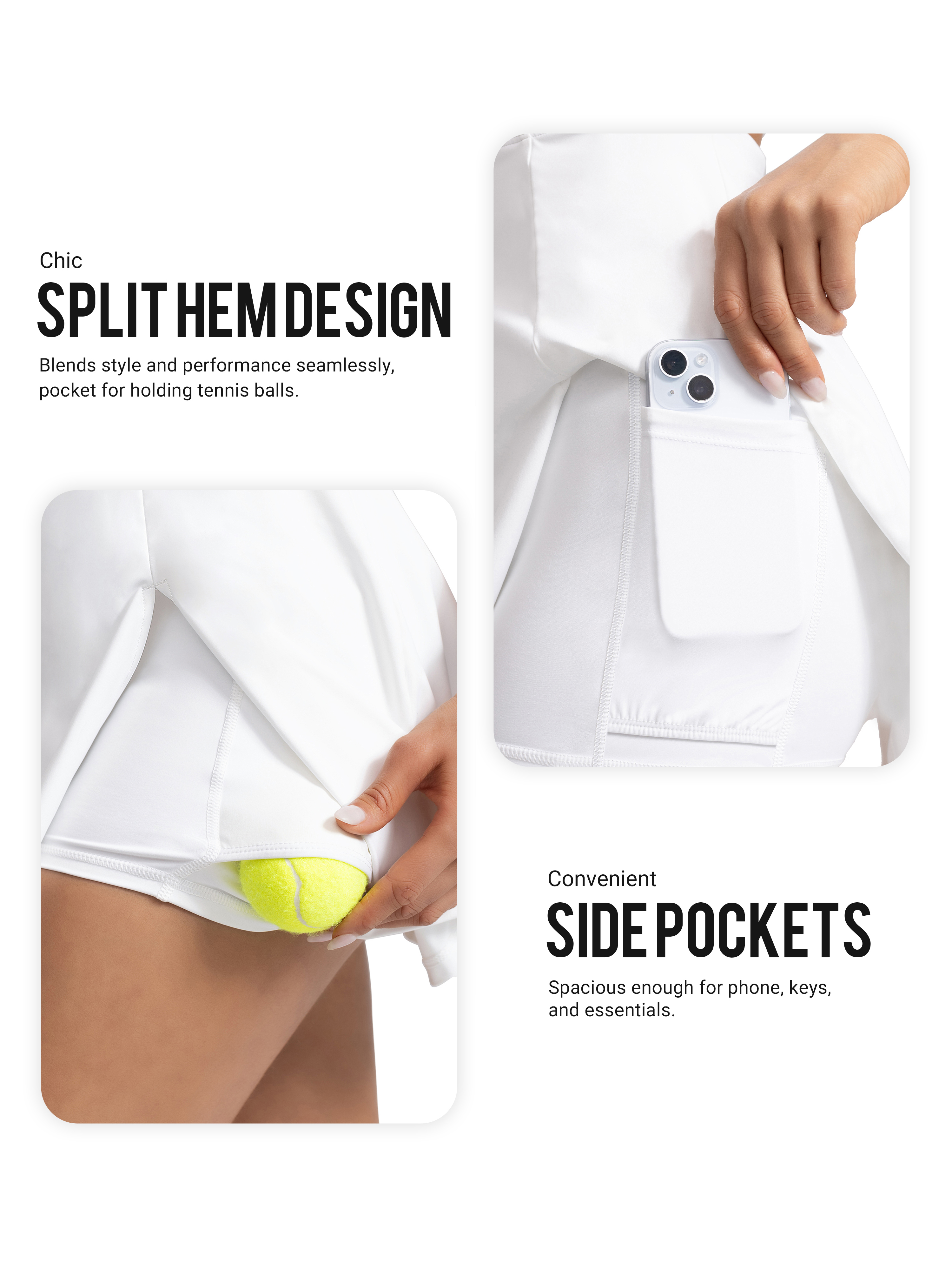 Women’s Open-Back Twist Tennis Dress with Removable Pads