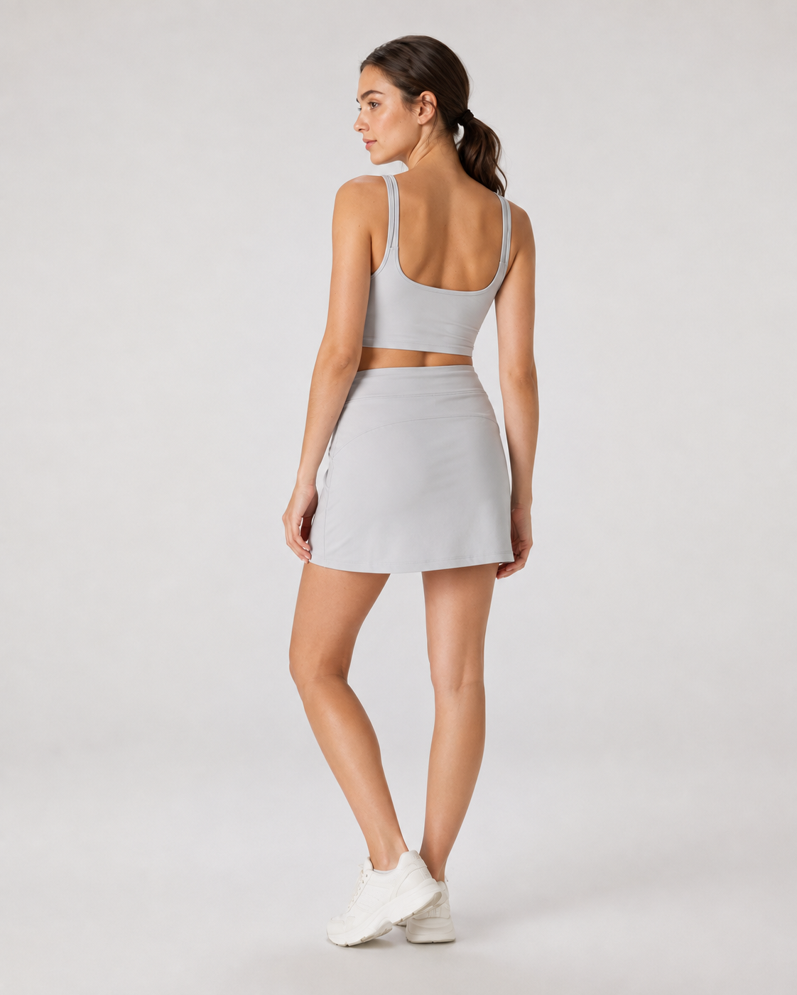 Women's 2-Piece Crop Tank & Athletic Skirt Set