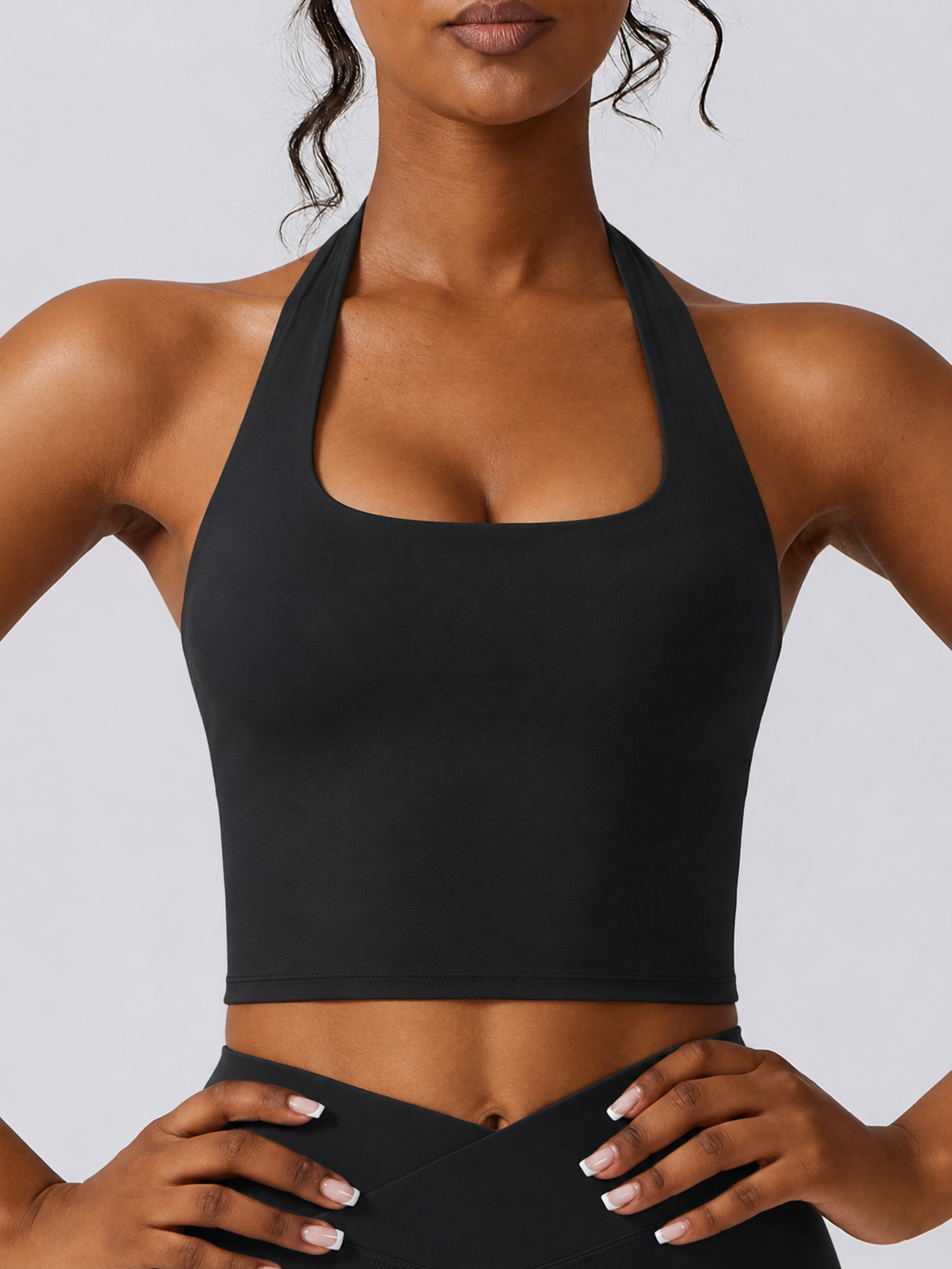 Low Support Halter Longline Sports Bra