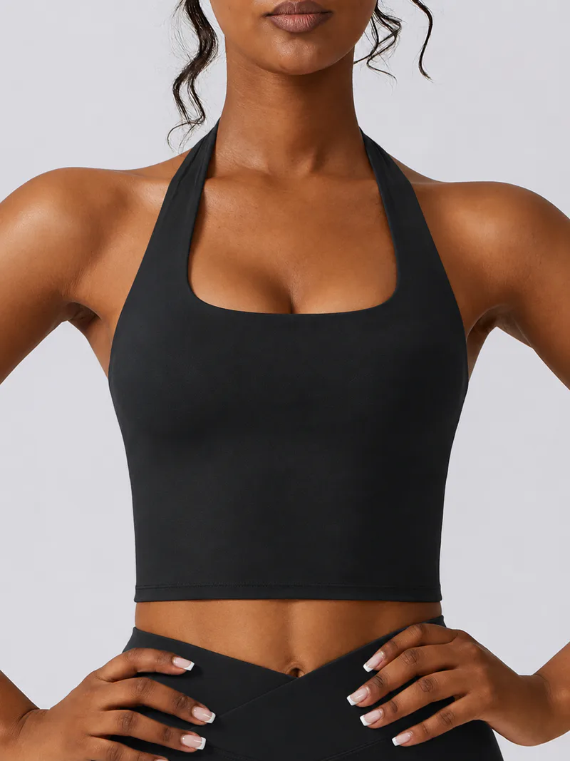 Low Support Halter Longline Sports Bra