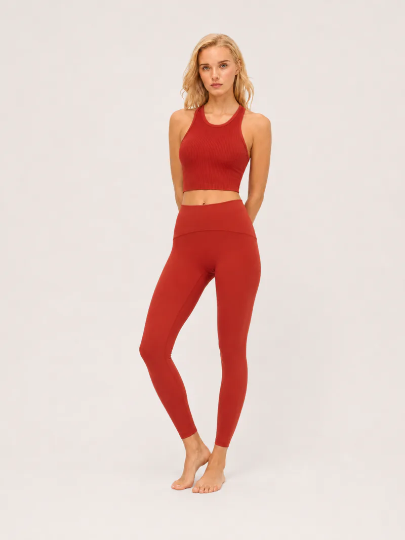 Ribbed Racerback Sports Bra