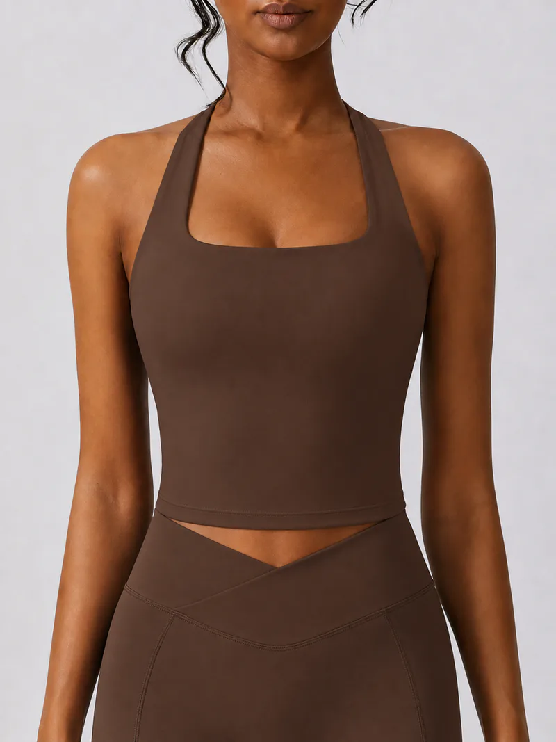 Low Support Halter Longline Sports Bra