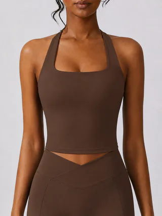 Low Support Halter Longline Sports Bra