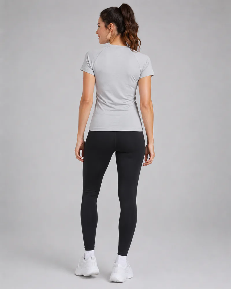 Women's Fitted Raglan Workout T-Shirt – Short Sleeve Active Tee
