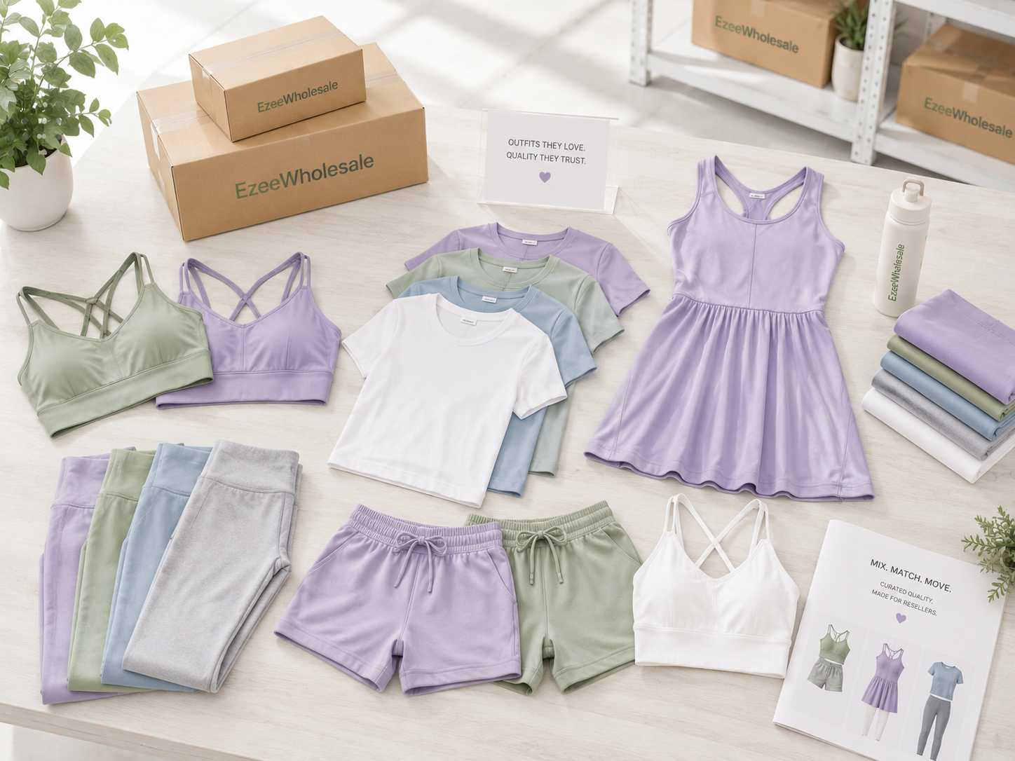 Sports Bra + Shorts + T-Shirt + Tennis Dress