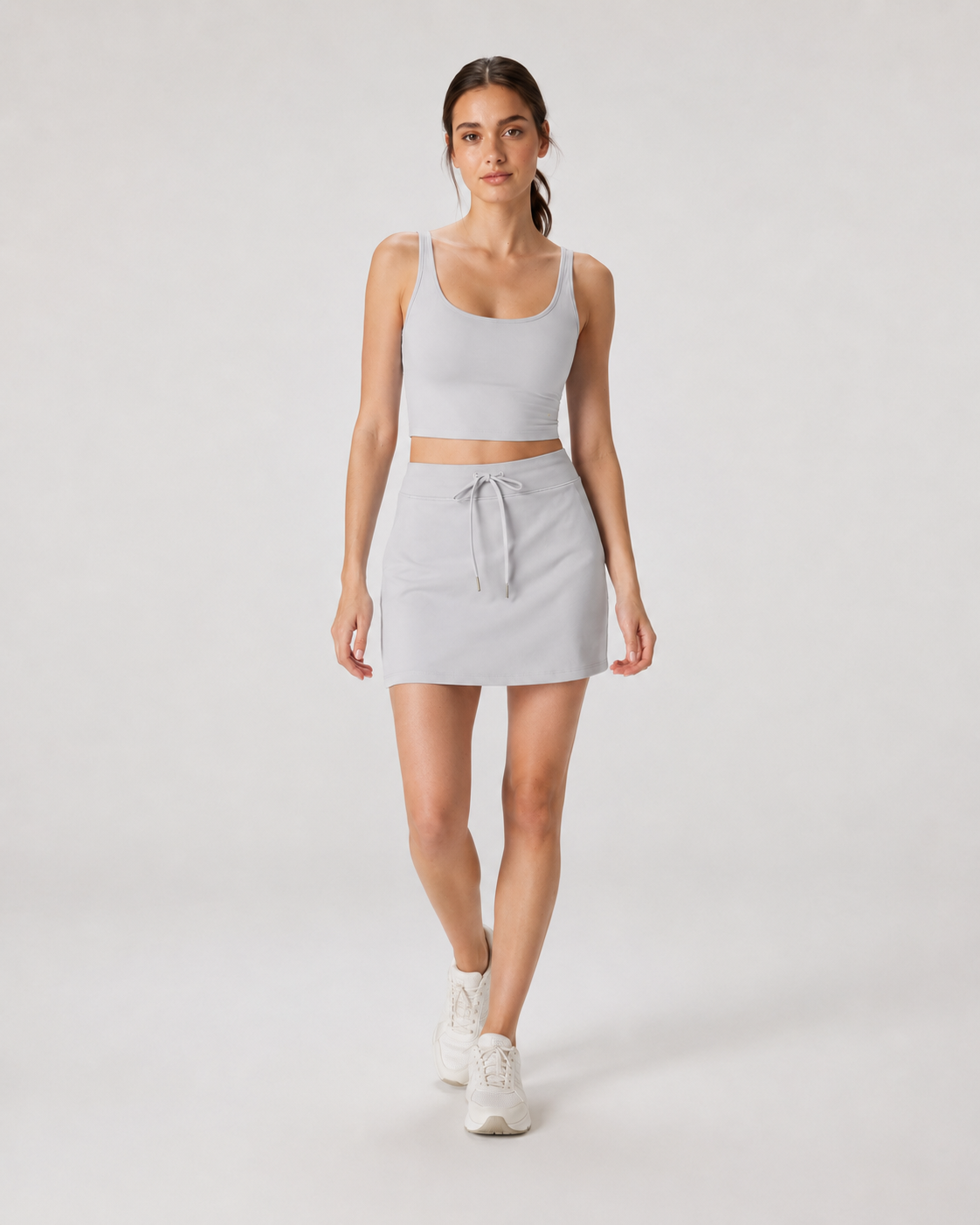 Women's 2-Piece Crop Tank & Athletic Skirt Set