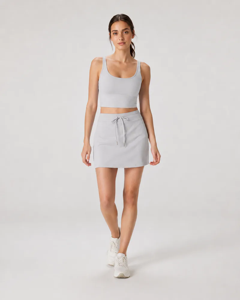 Women's 2-Piece Crop Tank & Athletic Skirt Set