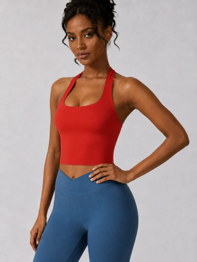 Low Support Halter Longline Sports Bra