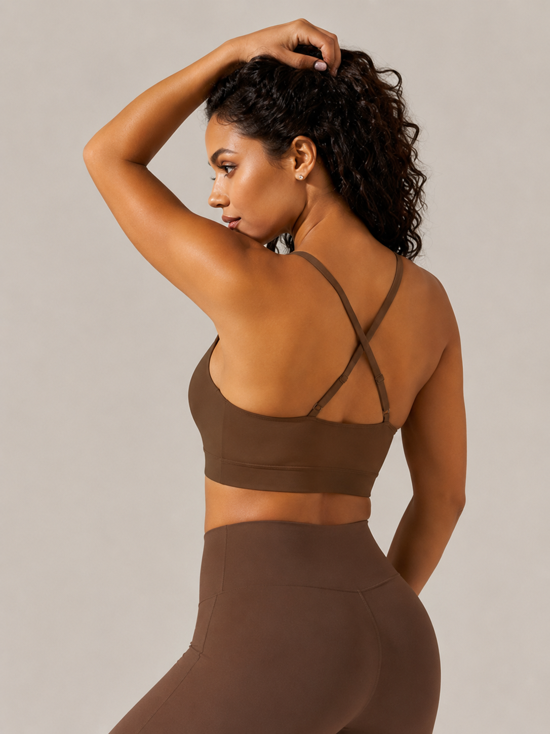 Adjustable Crisscross Back Sports Bra