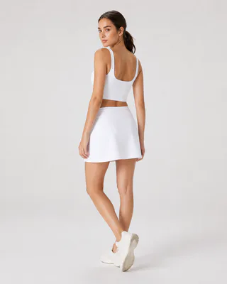 Women's 2-Piece Crop Tank & Athletic Skirt Set