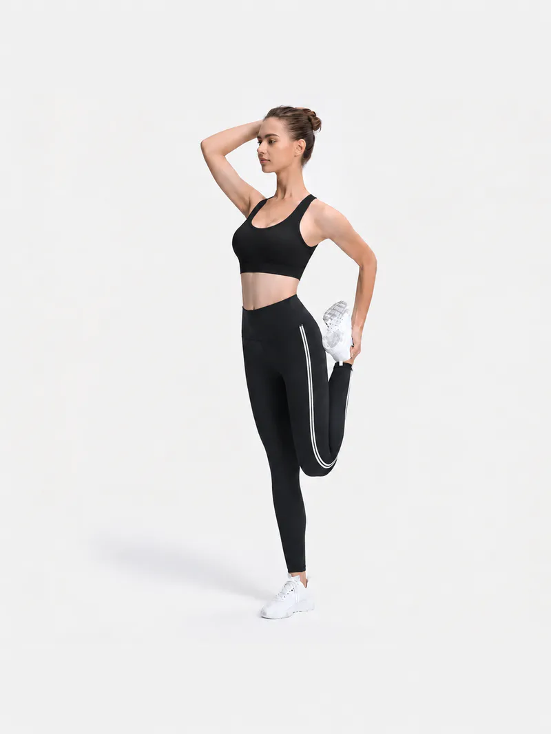 Seamless Crisscross Back Sports Bra