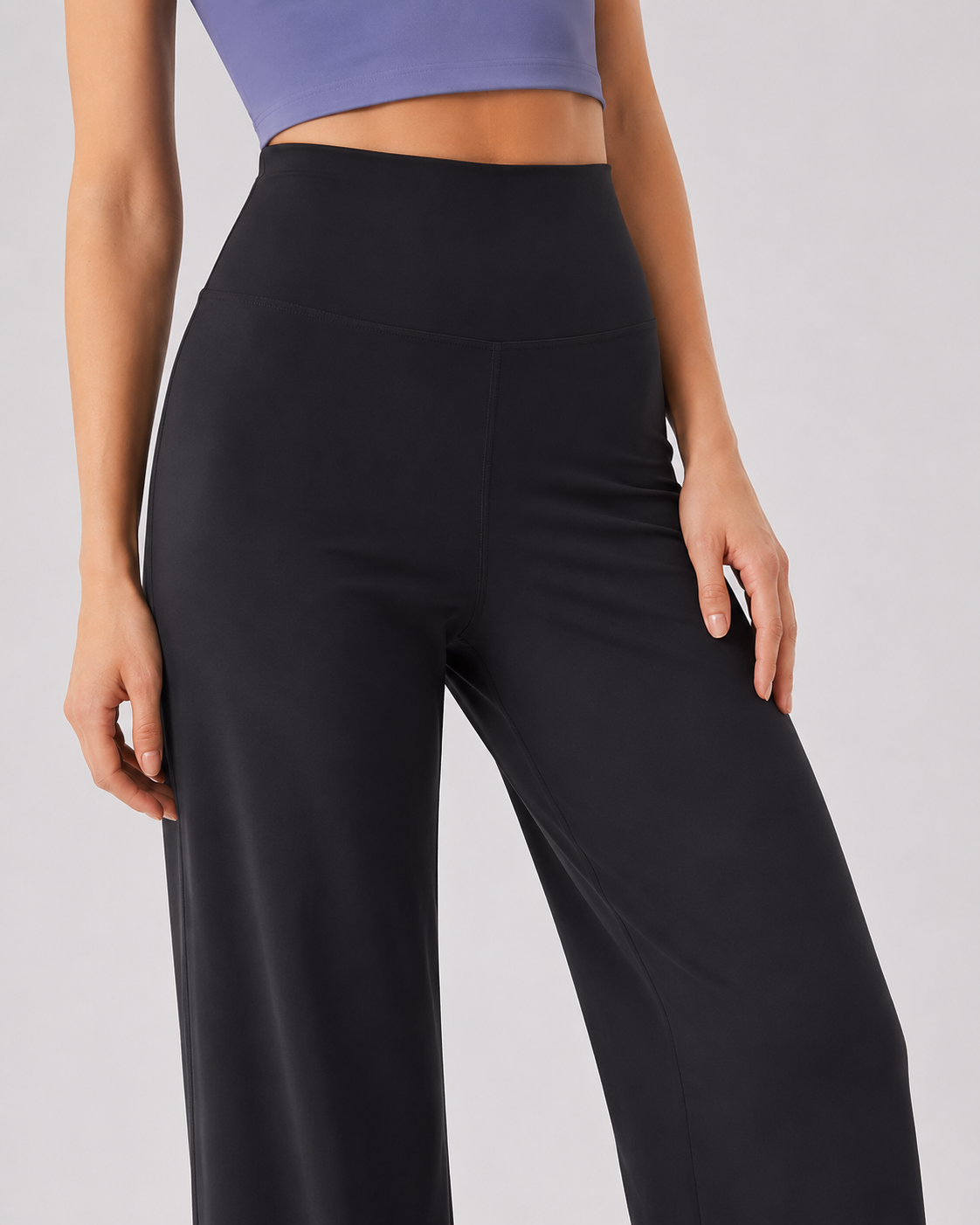 Custom High Waisted Wide Leg Yoga Pants for Women
