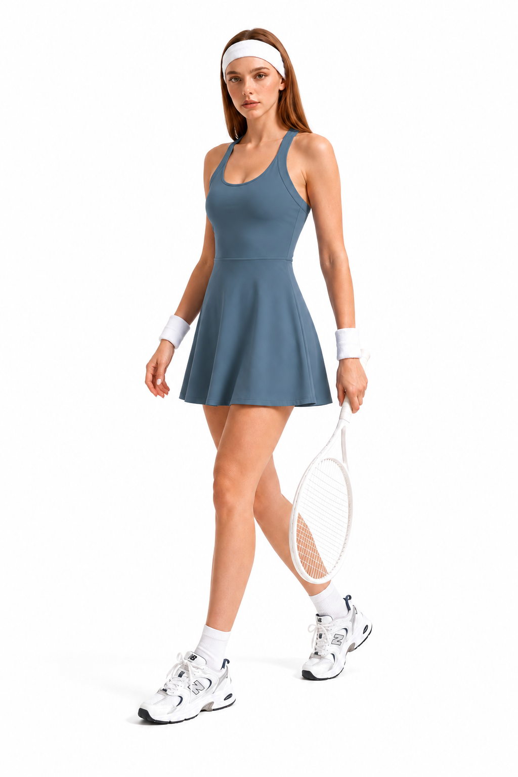 Women’s Open-Back Twist Tennis Dress
