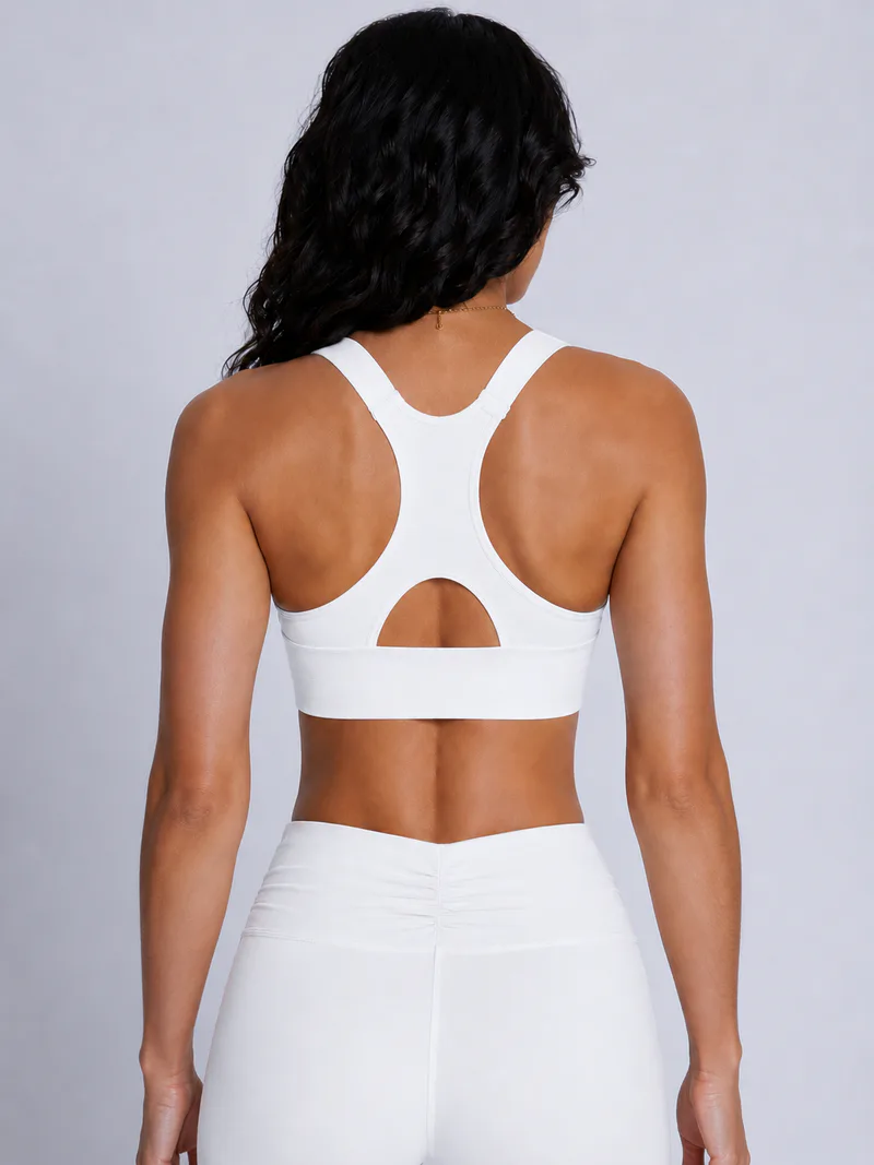 Seamless Cross-Back Sports Bra