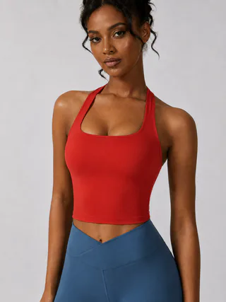 Low Support Halter Longline Sports Bra