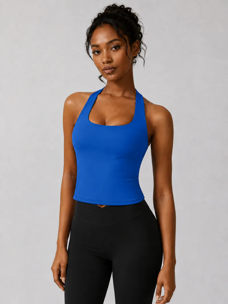 Low Support Halter Longline Sports Bra