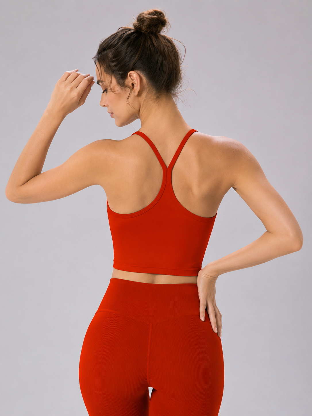 Thin Strap Racerback Longline Sports Bra