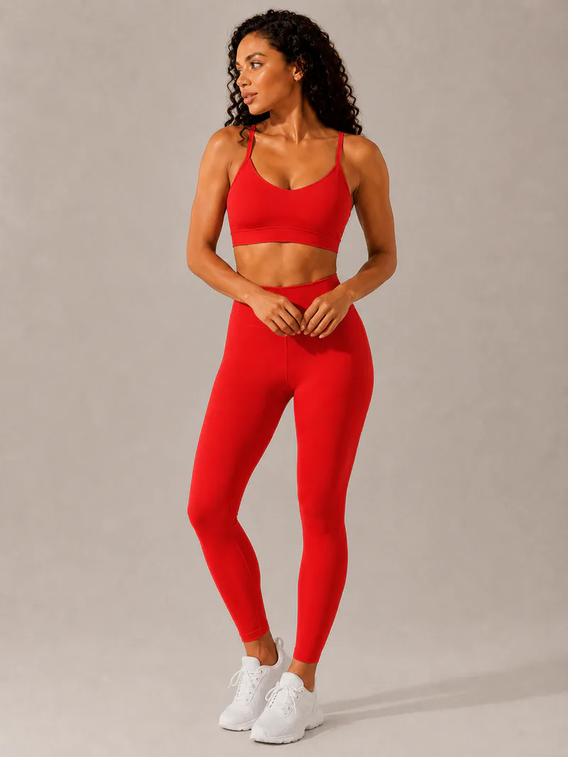 Adjustable Crisscross Back Sports Bra