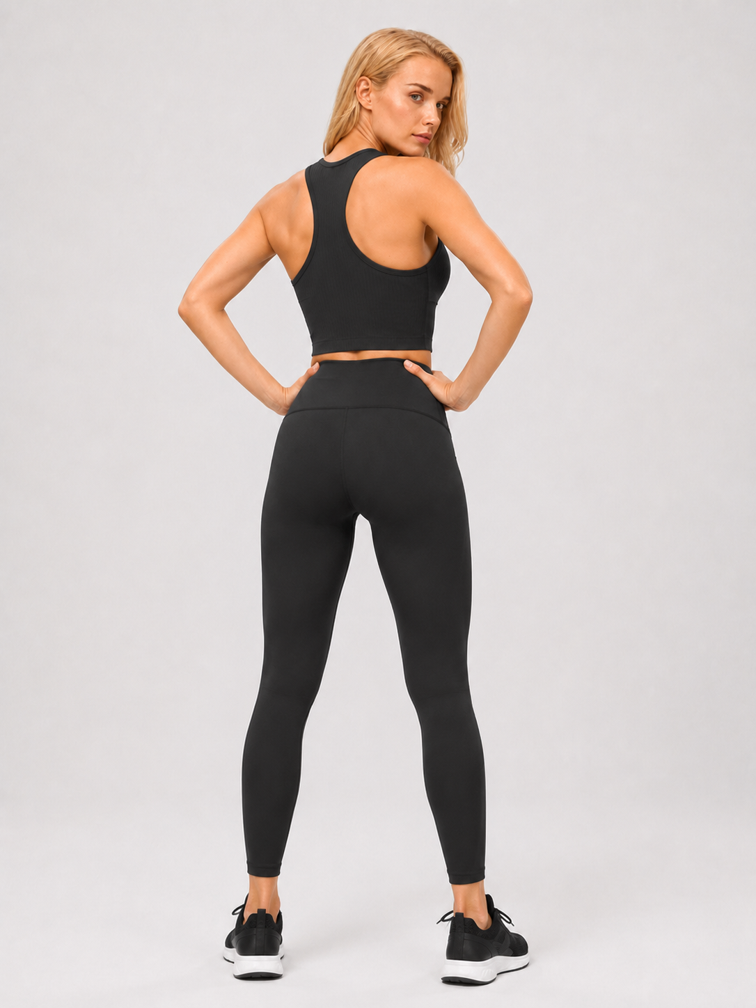 Ribbed Racerback Sports Bra