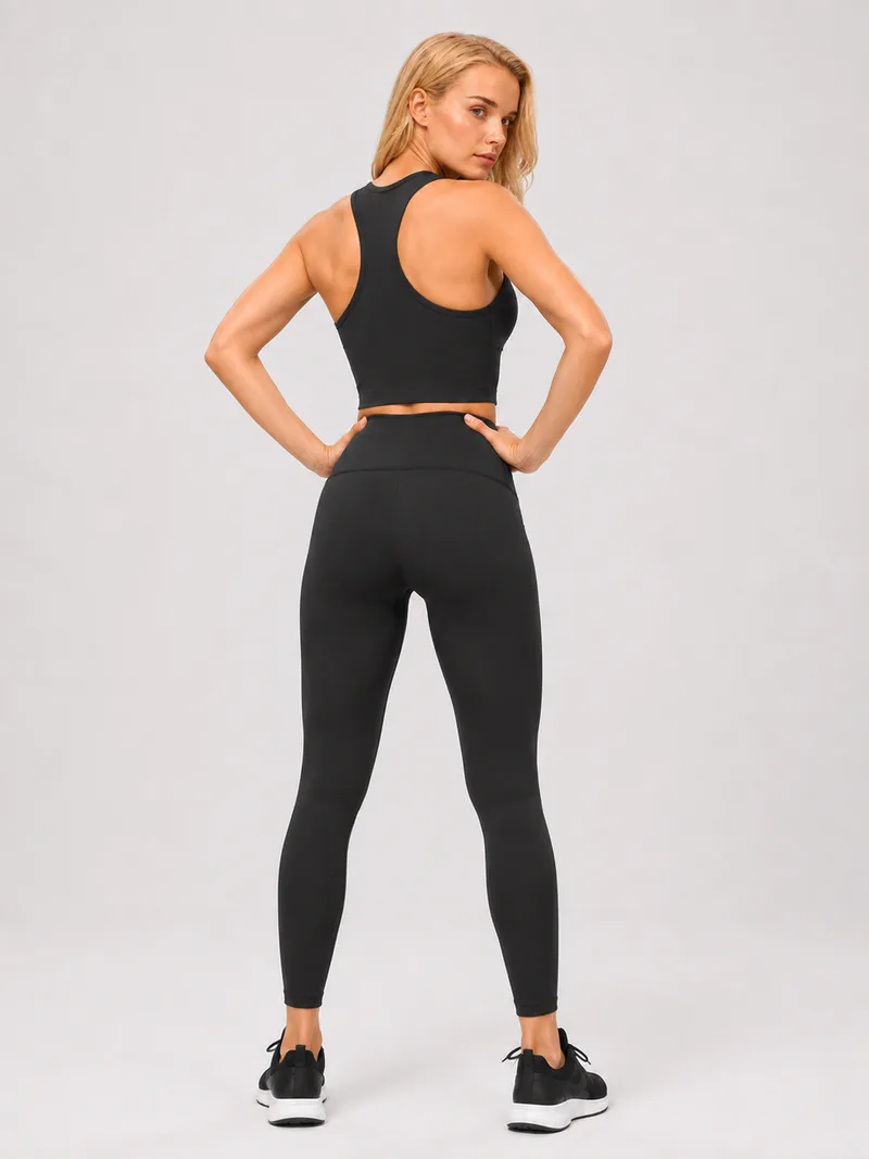 Ribbed Racerback Sports Bra