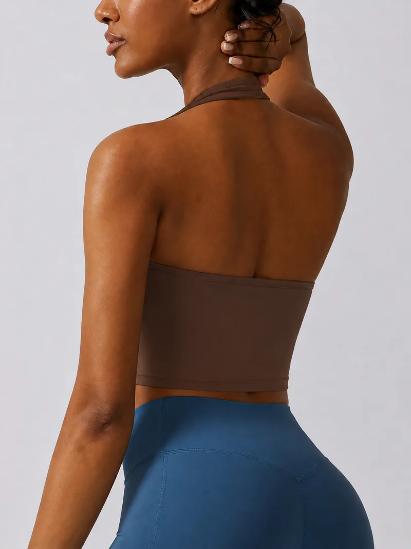 Low Support Halter Longline Sports Bra