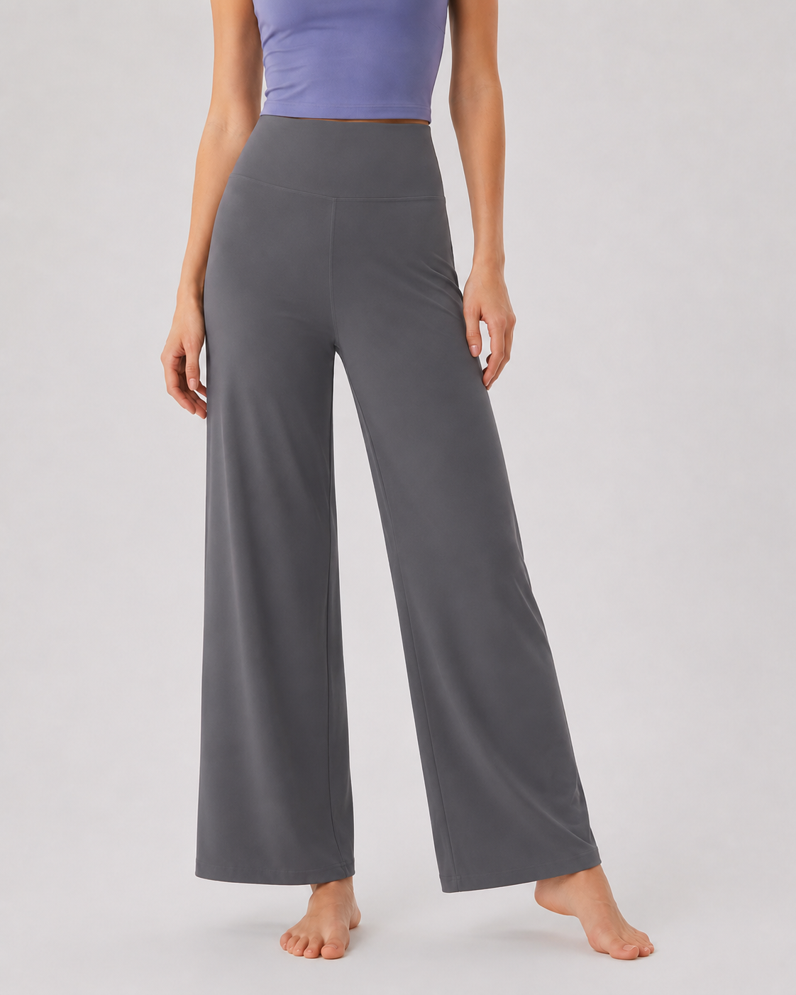 Custom High Waisted Wide Leg Yoga Pants for Women