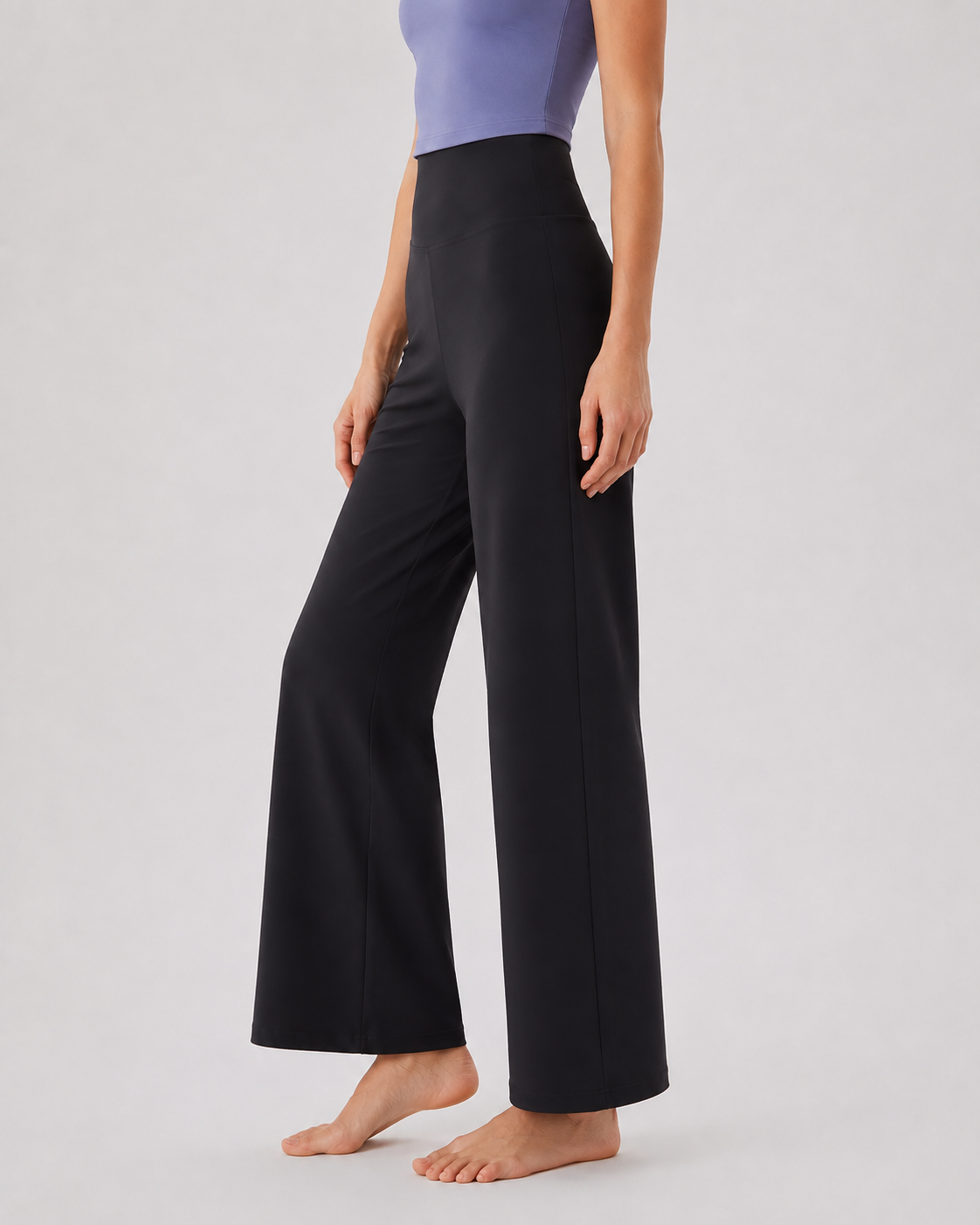 Custom High Waisted Wide Leg Yoga Pants for Women