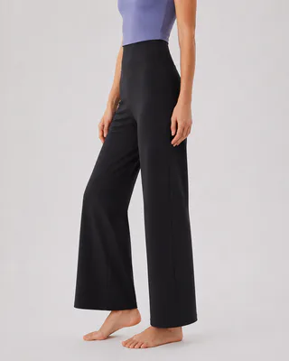 Custom High Waisted Wide Leg Yoga Pants for Women