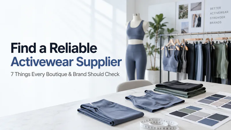 7 Tips for Finding a Reliable Activewear Wholesale Supplier