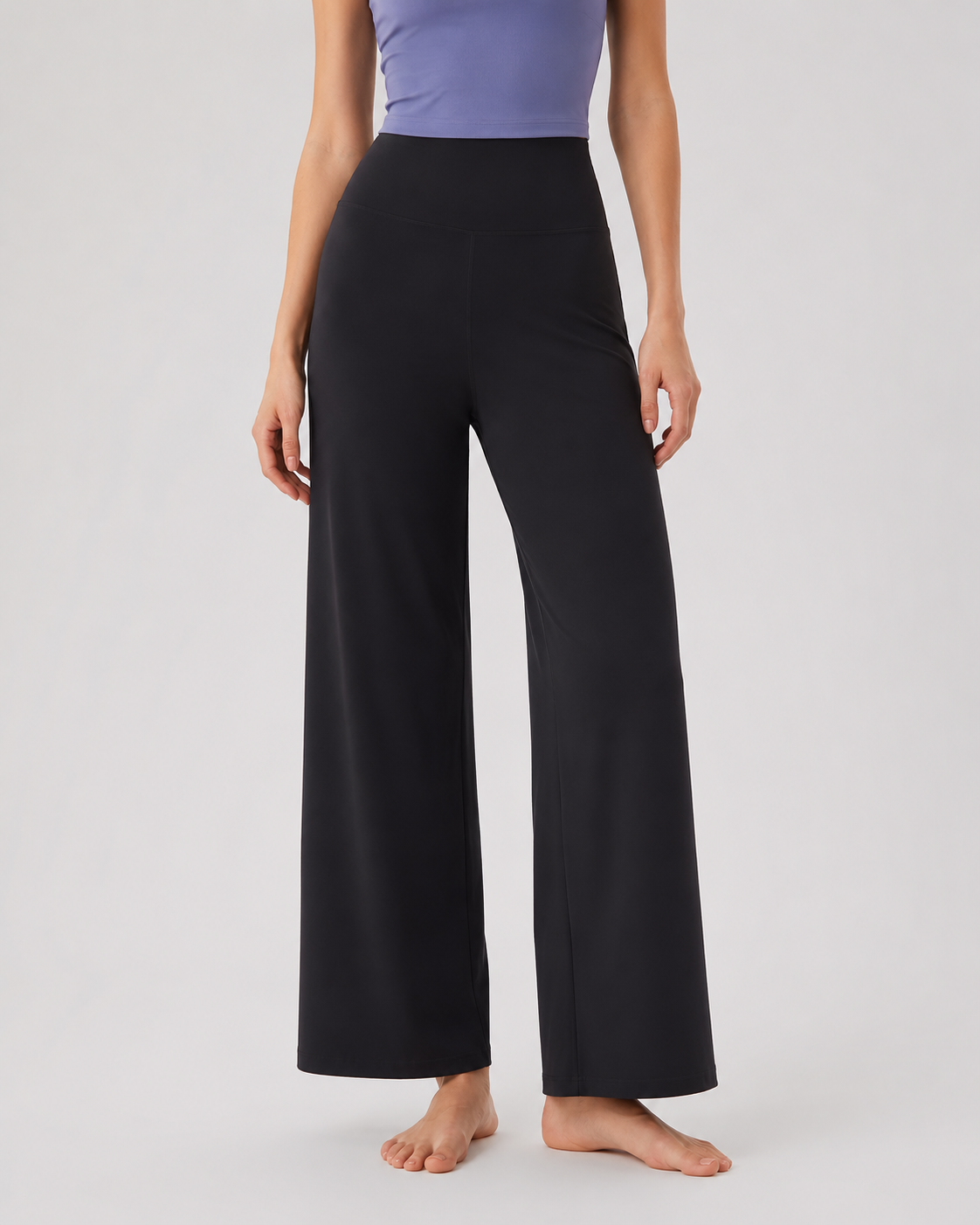 Custom High Waisted Wide Leg Yoga Pants for Women