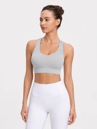 Seamless Crisscross Back Sports Bra