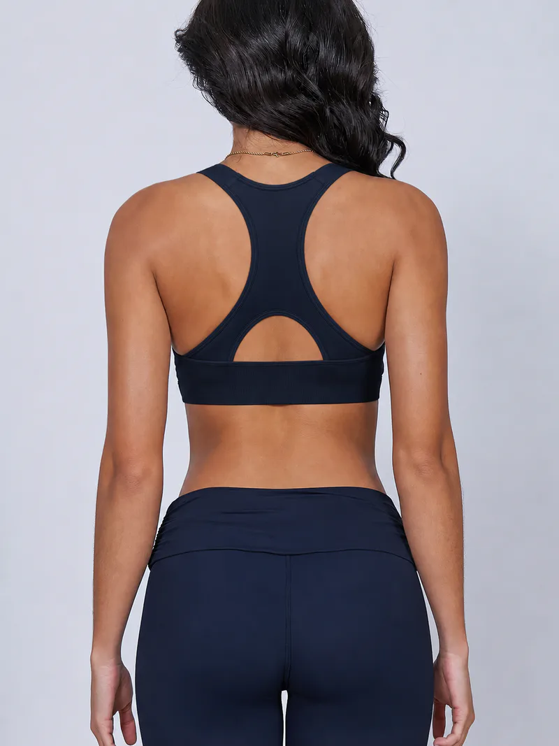 Seamless Cross-Back Sports Bra
