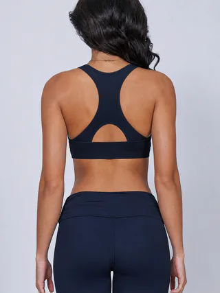 Seamless Cross-Back Sports Bra