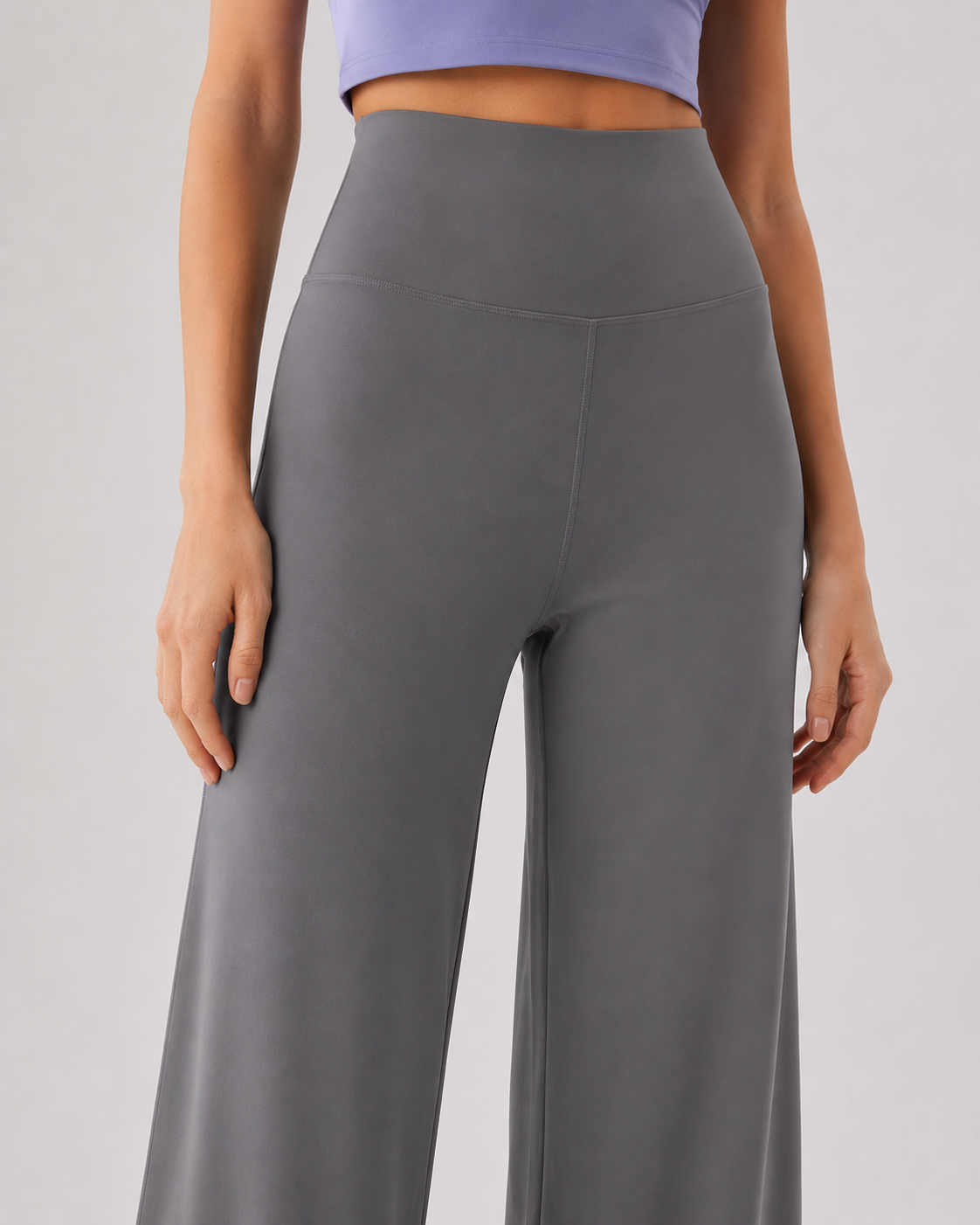 Custom High Waisted Wide Leg Yoga Pants for Women