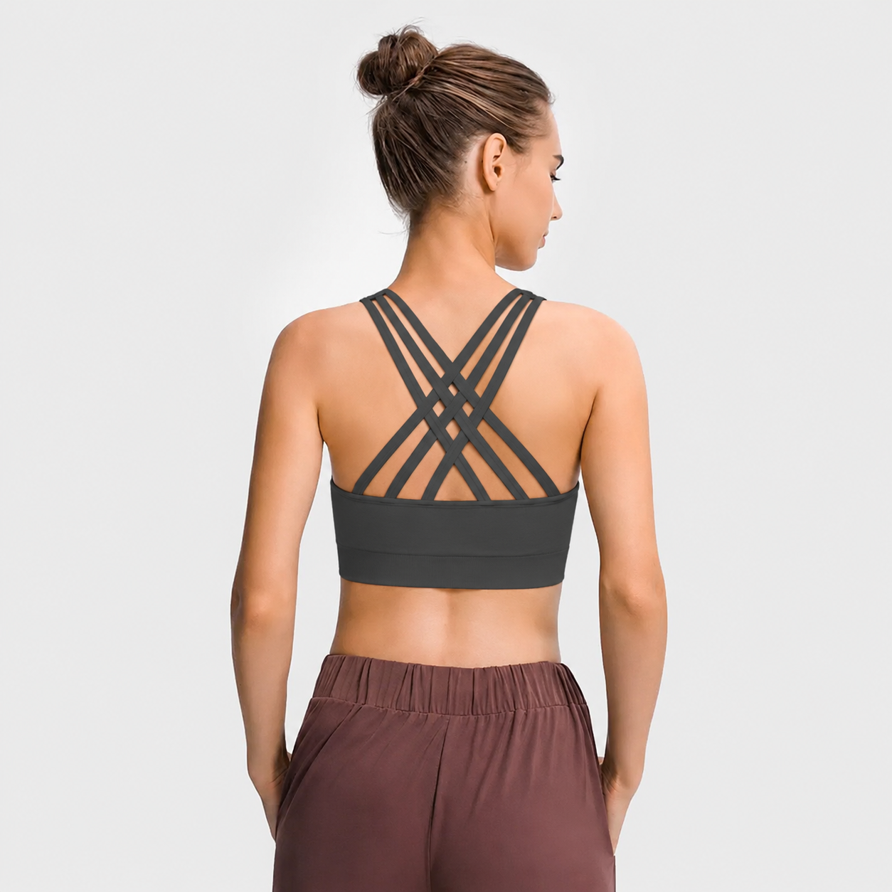 Seamless Crisscross Back Sports Bra