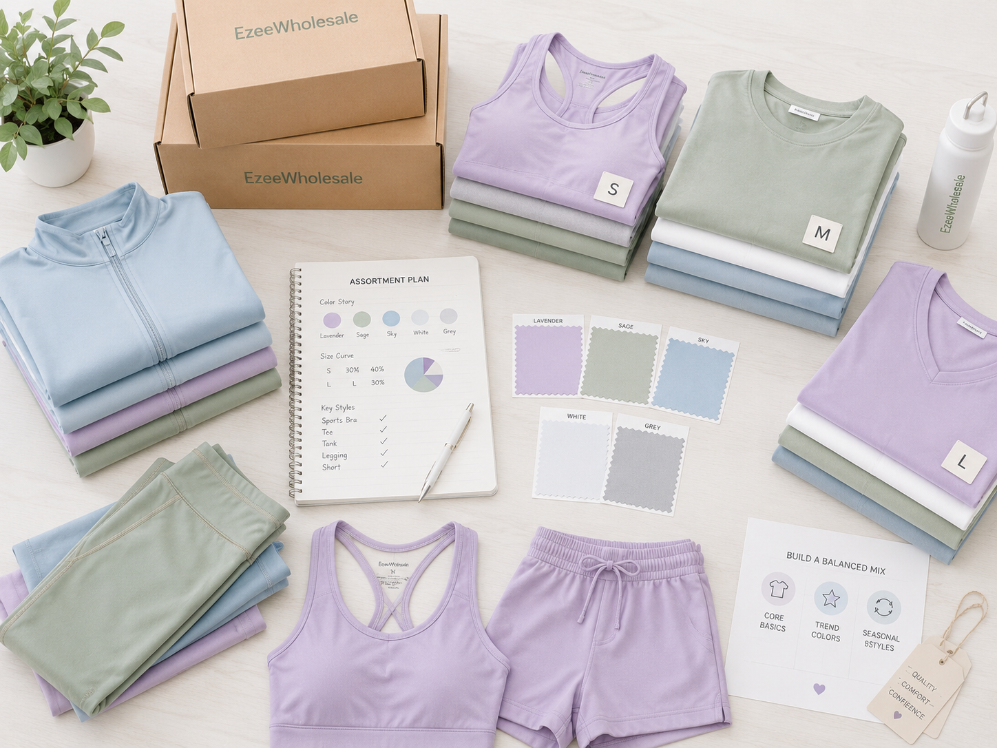 Fabric Swatches + Assortment Plan