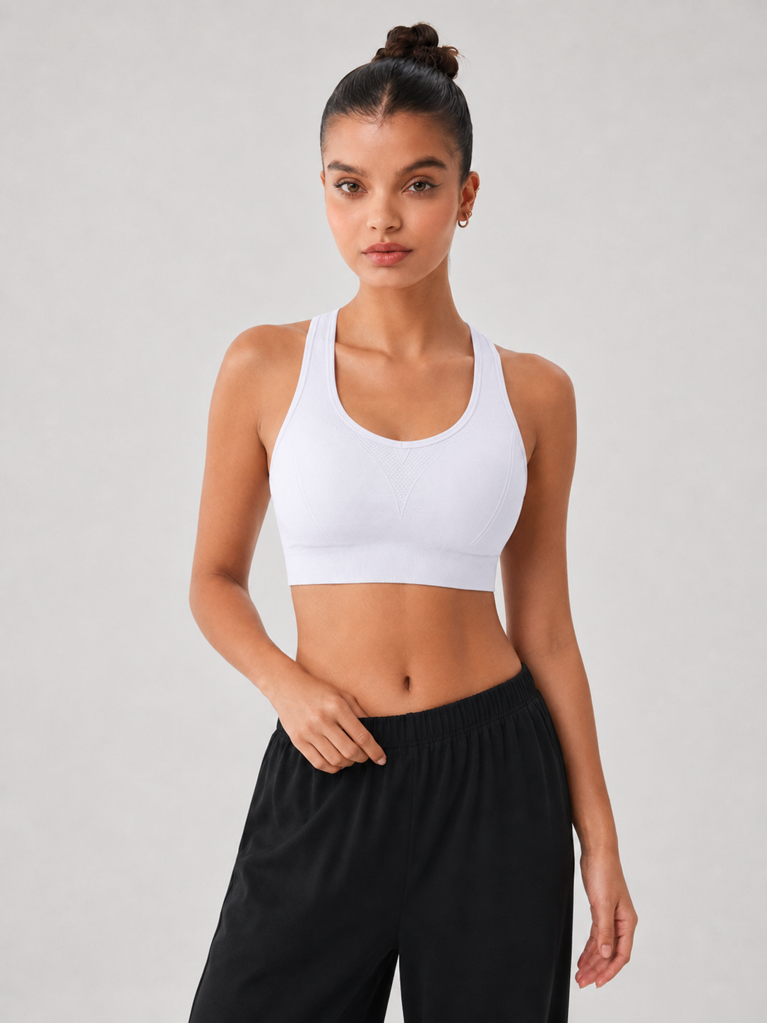 Medium Support Cutout Racerback Sports Bra