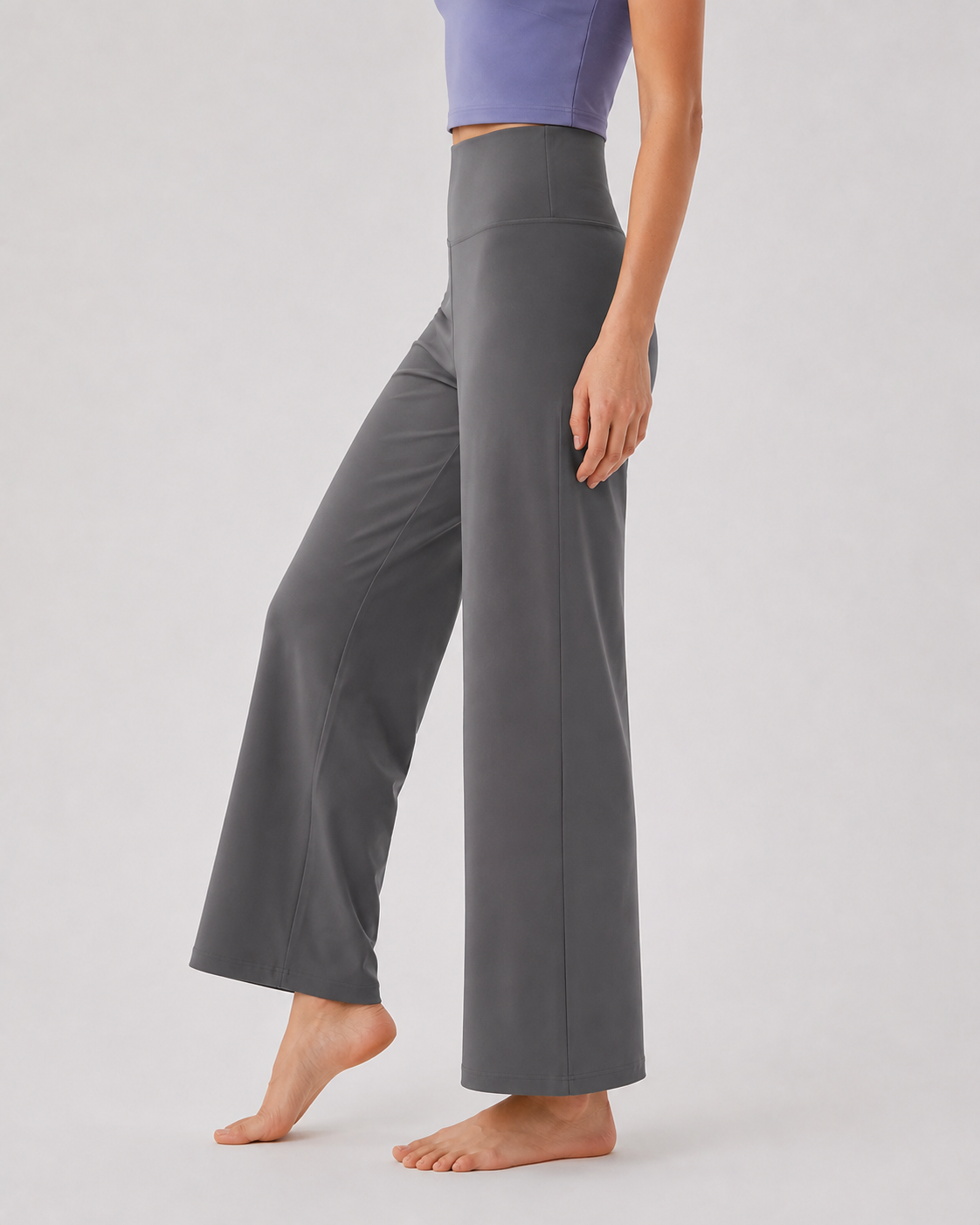 Custom High Waisted Wide Leg Yoga Pants for Women