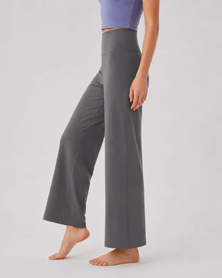 Custom High Waisted Wide Leg Yoga Pants for Women